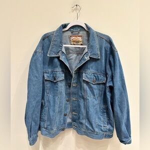 SIERRA PACIFIC vintage women’s denim jacket bomber jacket style size XL oversize